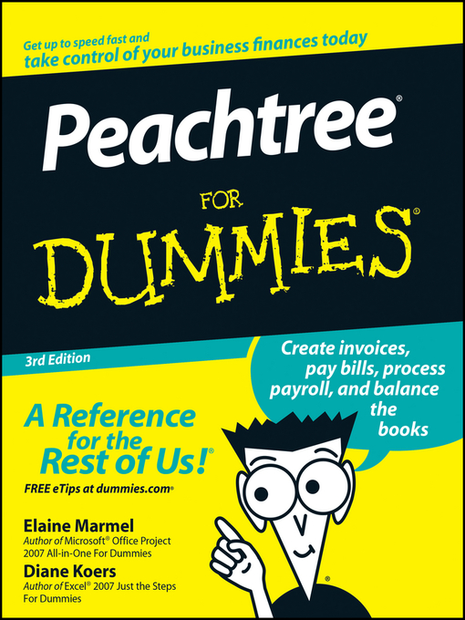 Cover image for Peachtree for Dummies